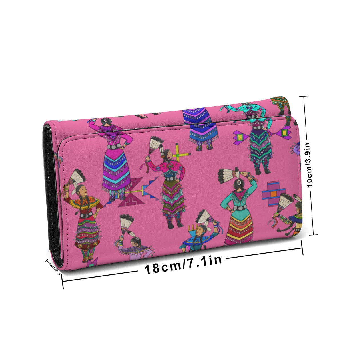 Women's Jingle Dancers Pink Foldable Wallet