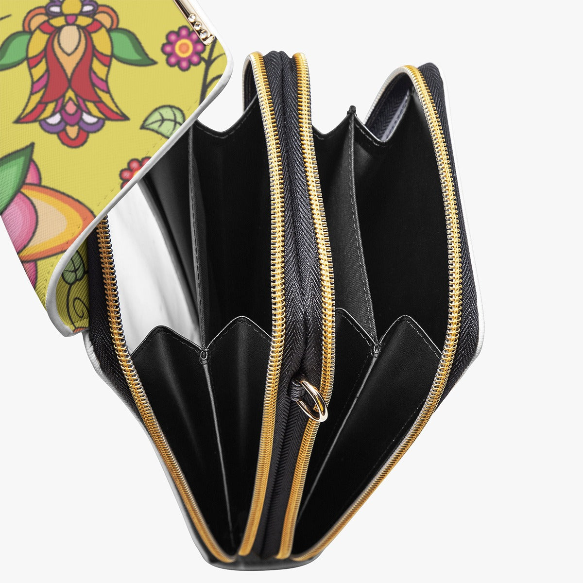 Heartbeat Petals Yellow Mobile Phone Chest Bag