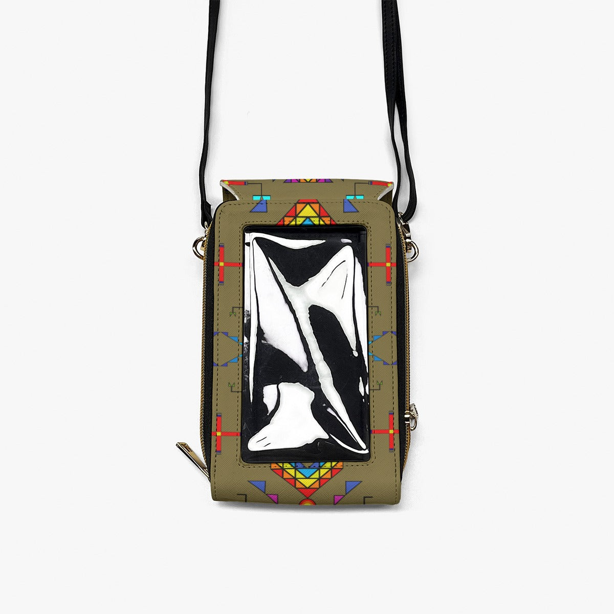 Rainy Chief Rainbow Sage Grass Mobile Phone Chest Bag