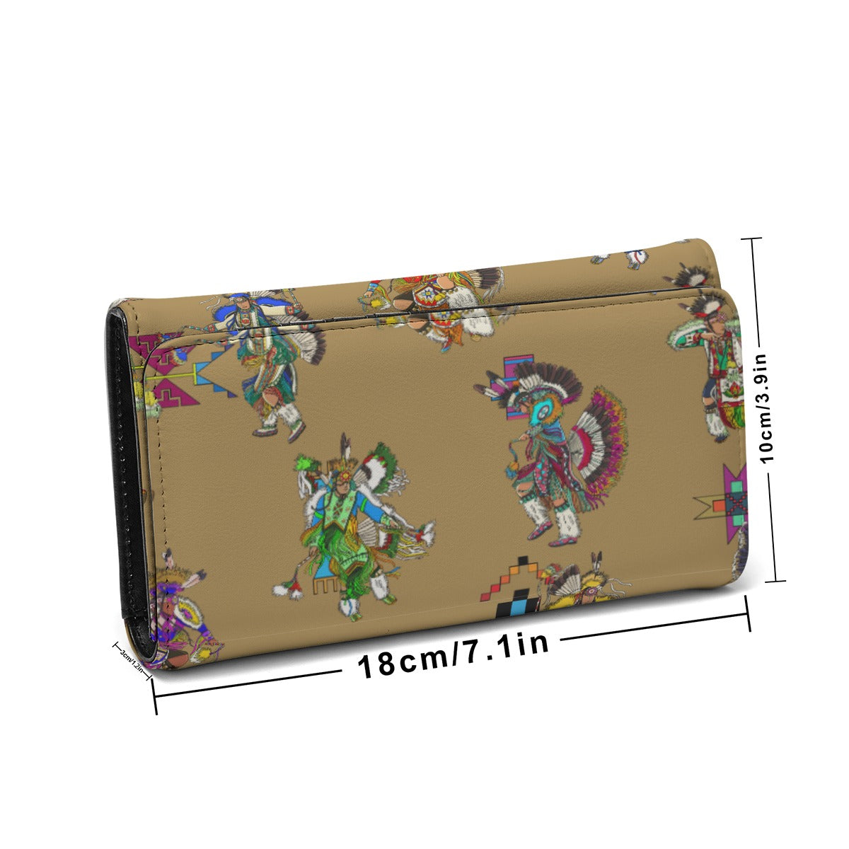 Men's Fancy Dancers Earth Foldable Wallet