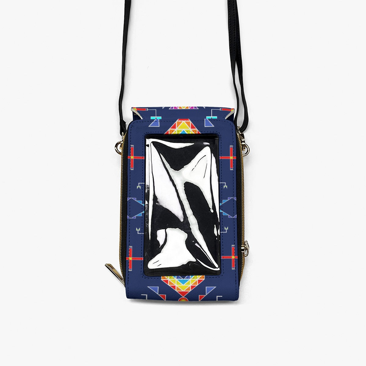 Rainy Chief Rainbow Night Lake Mobile Phone Chest Bag