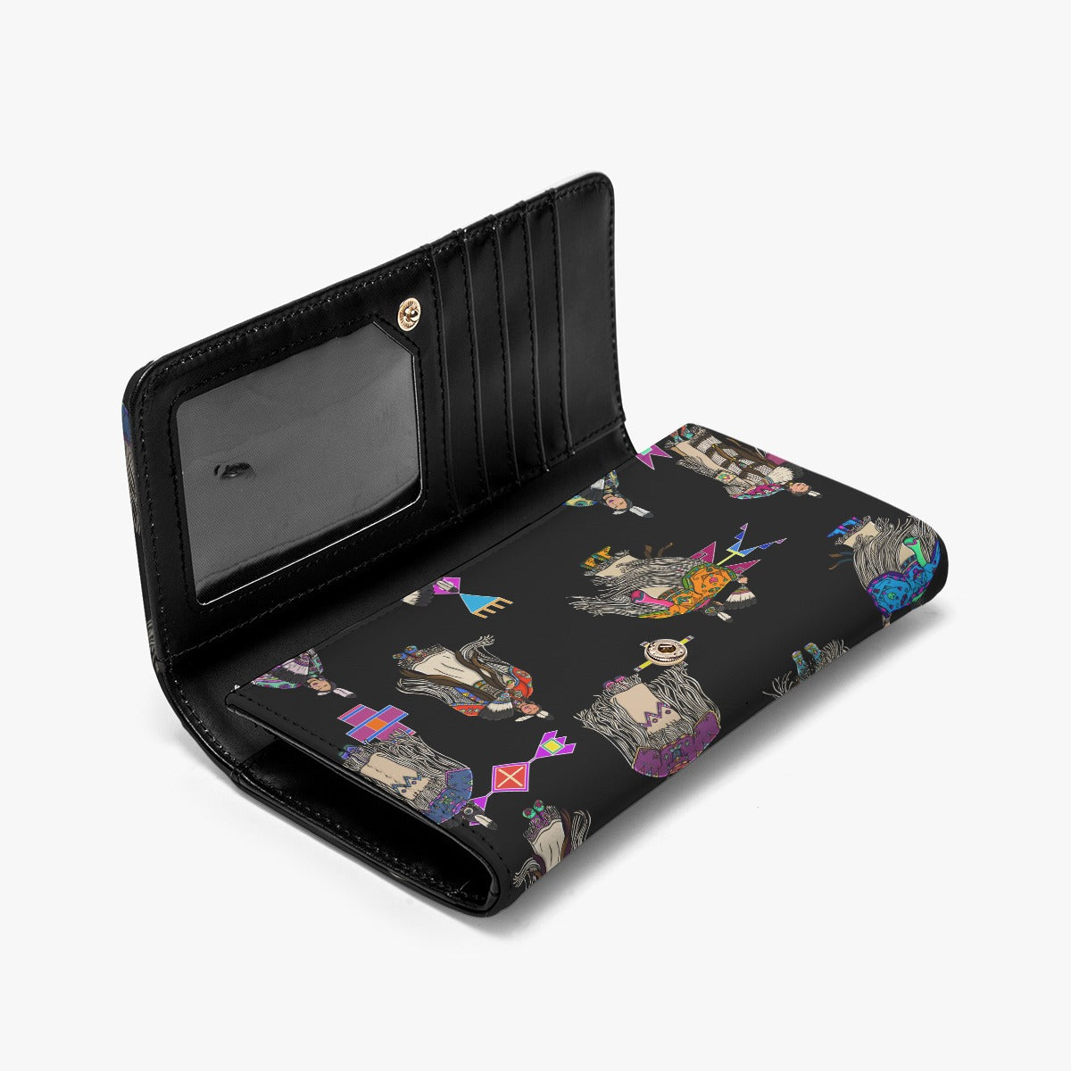 Women's Tradish Dancers Black Foldable Wallet