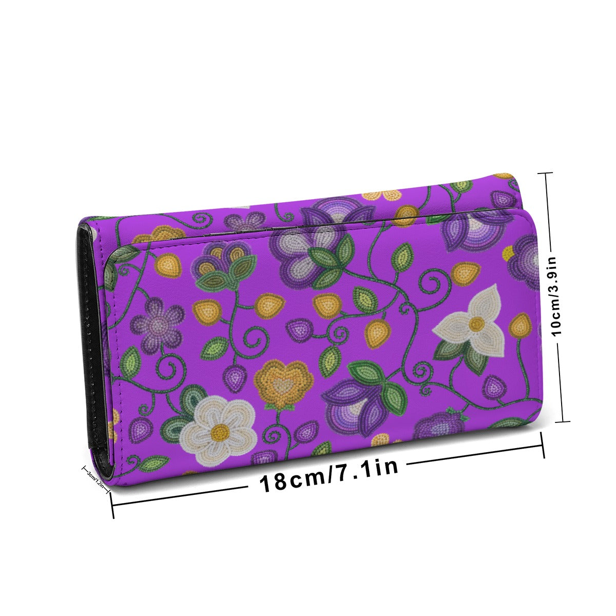 Midnight Moss Bloom Purple Foldable Wallet