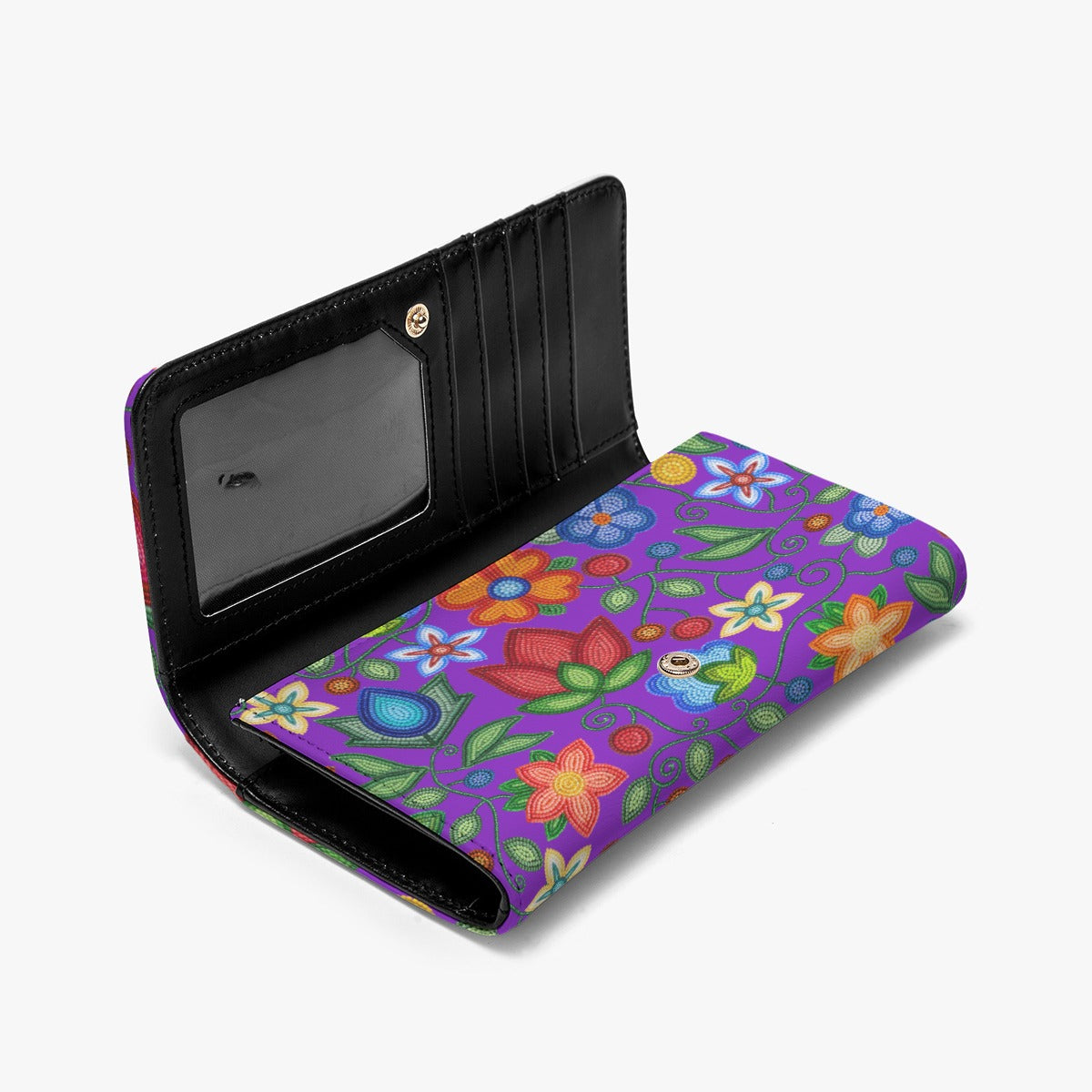 Morning Harmony Purple Foldable Wallet