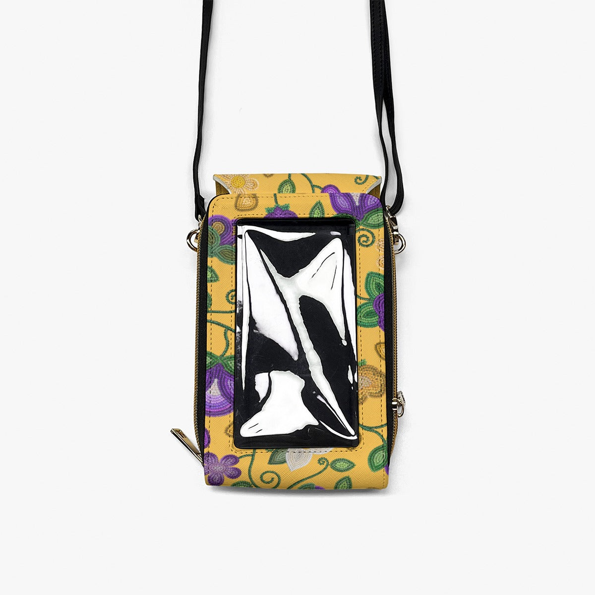 Midnight Moss Bloom Yellow Mobile Phone Chest Bag
