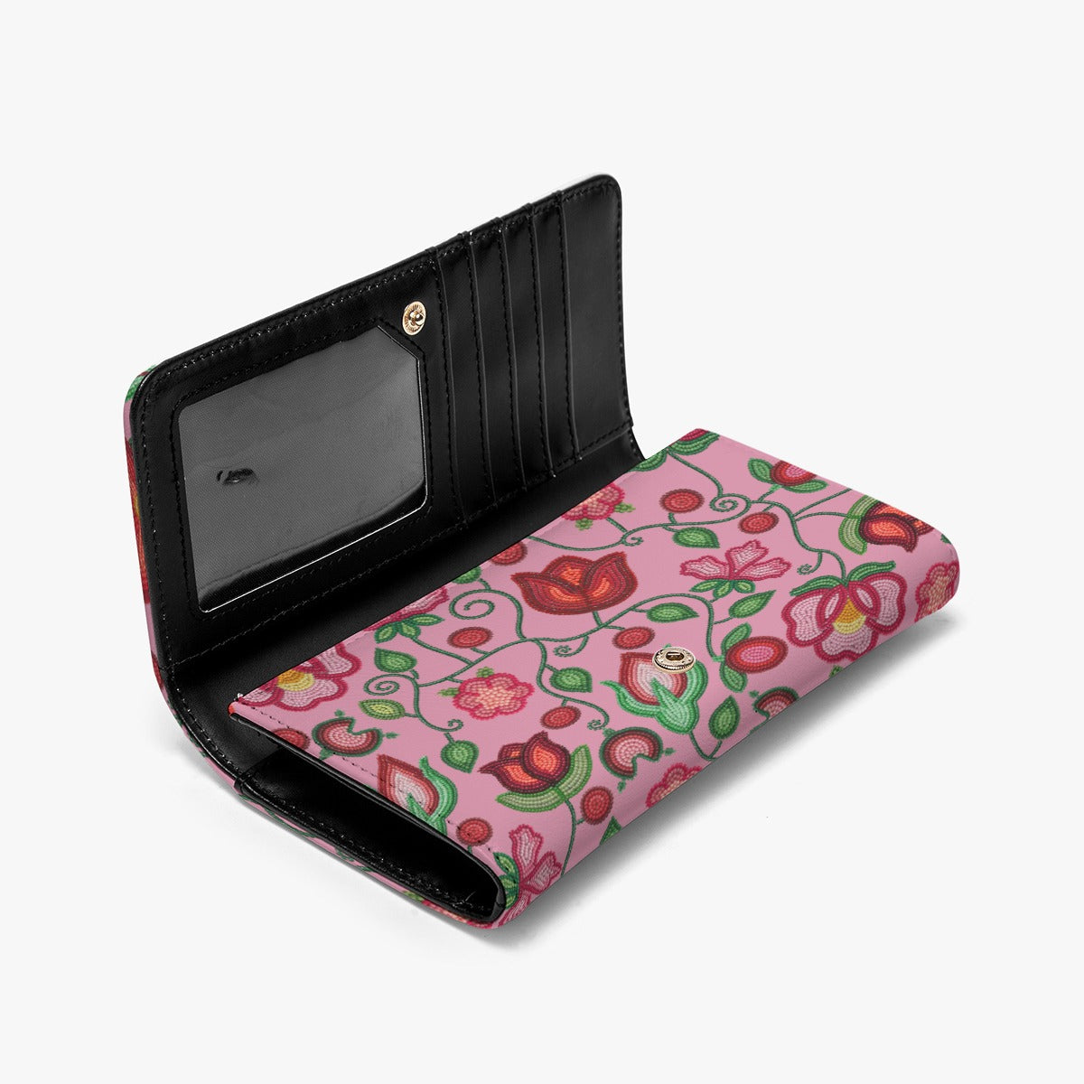 Rose Reverie Pink Foldable Wallet