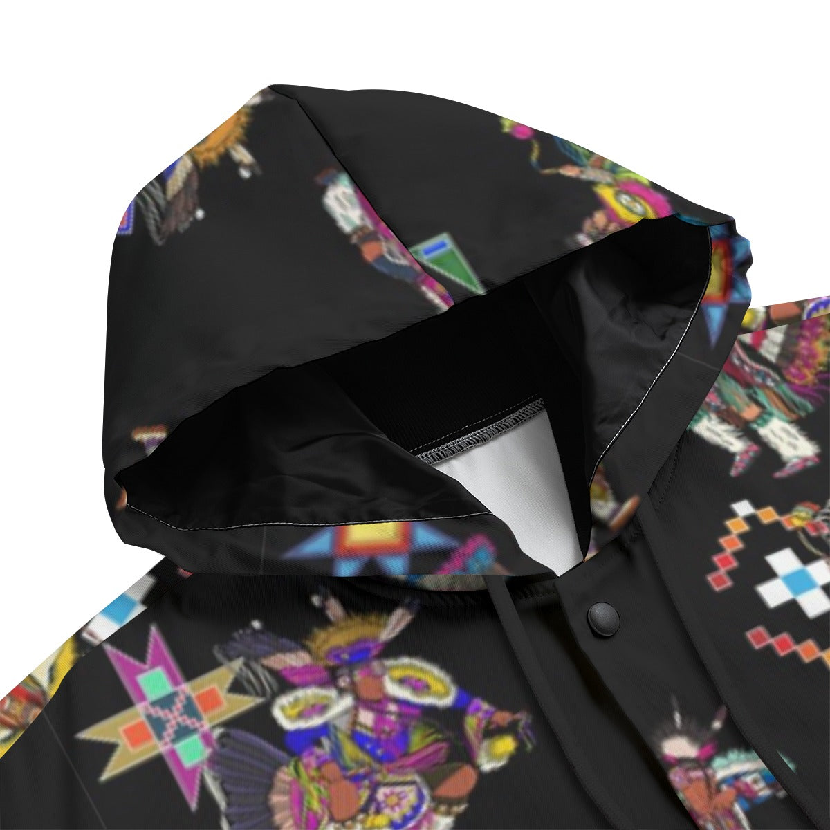 Men's Fancy Dancer Black Men's Varsity Jacket