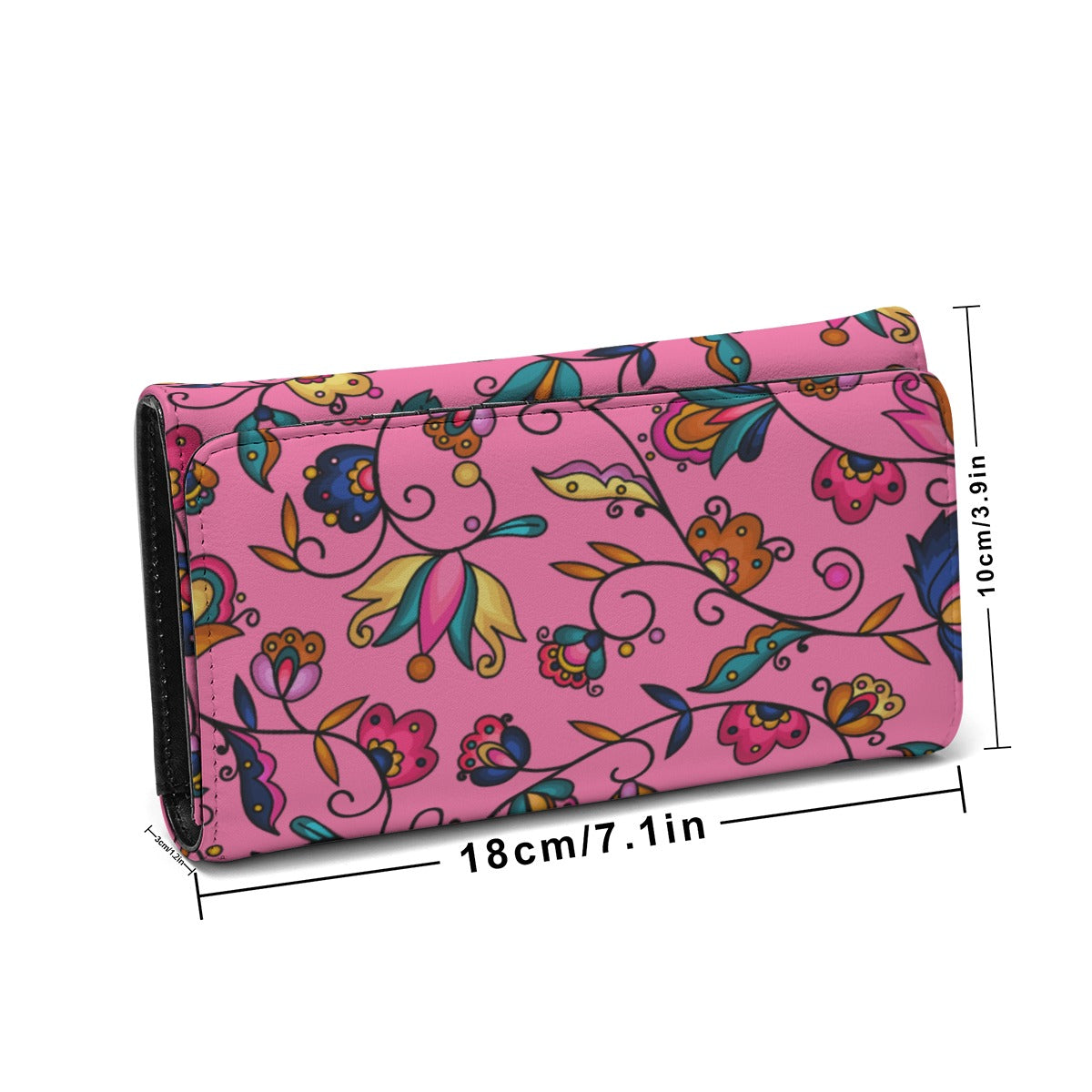 Copper Prairie Petals Pink Foldable Wallet