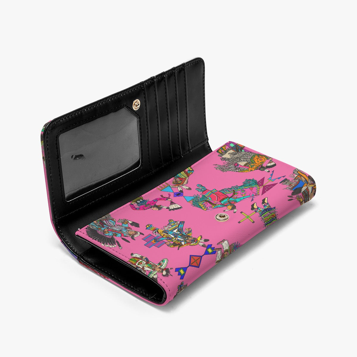 Grand Entry Dancers Pink Foldable Wallet
