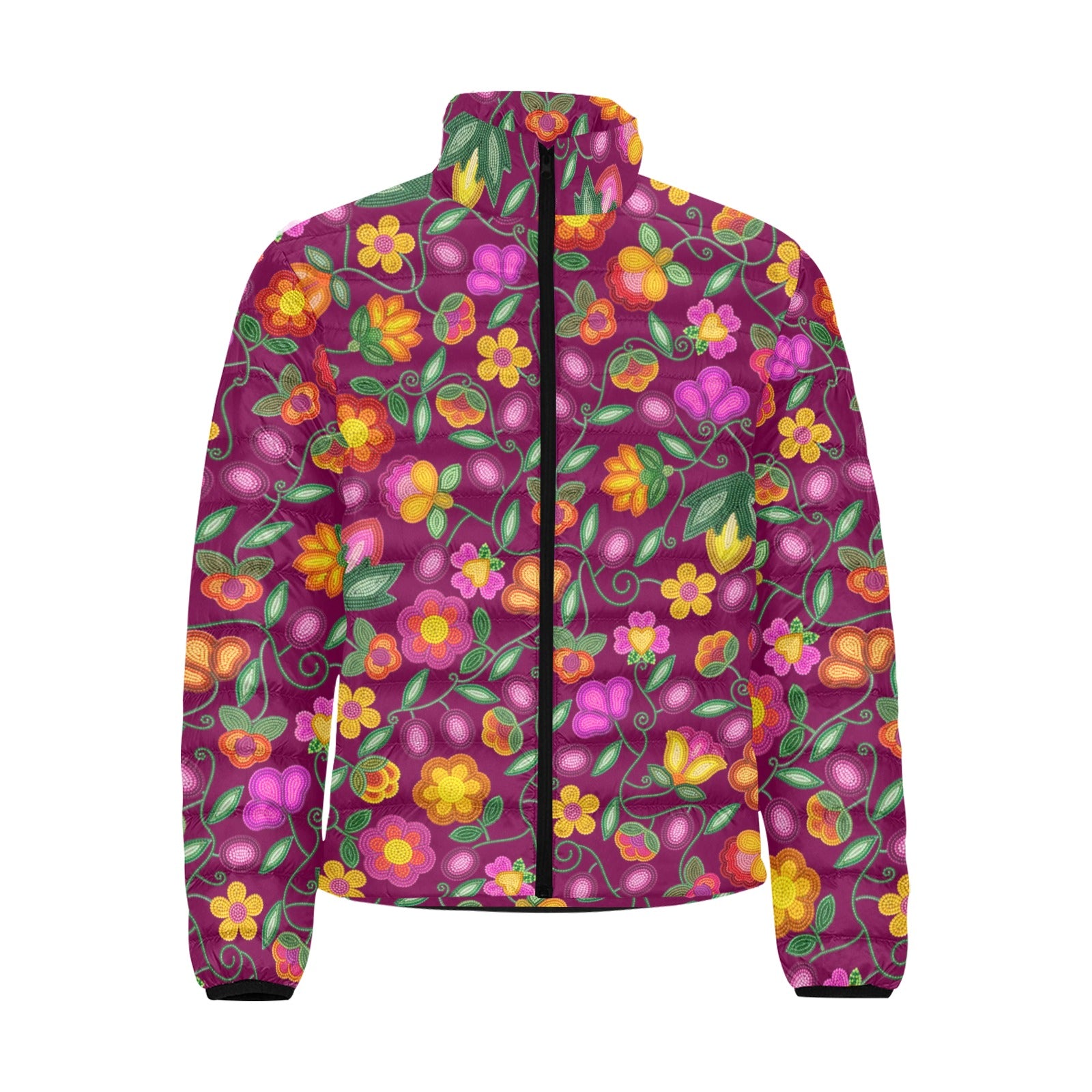 Boreal Bounty Dark Magenta Men's Padded Jacket