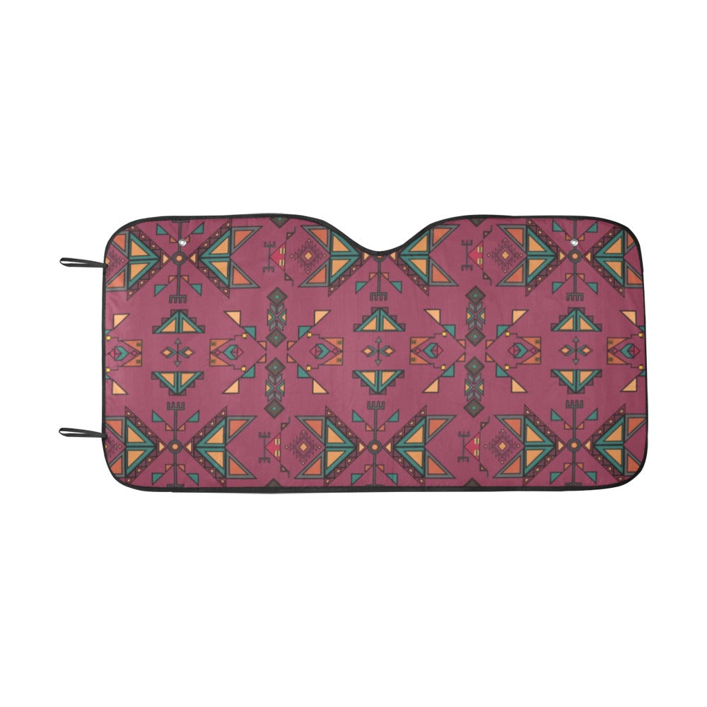 Arrow dawn Maroon Car Sun Shade 55"x30"