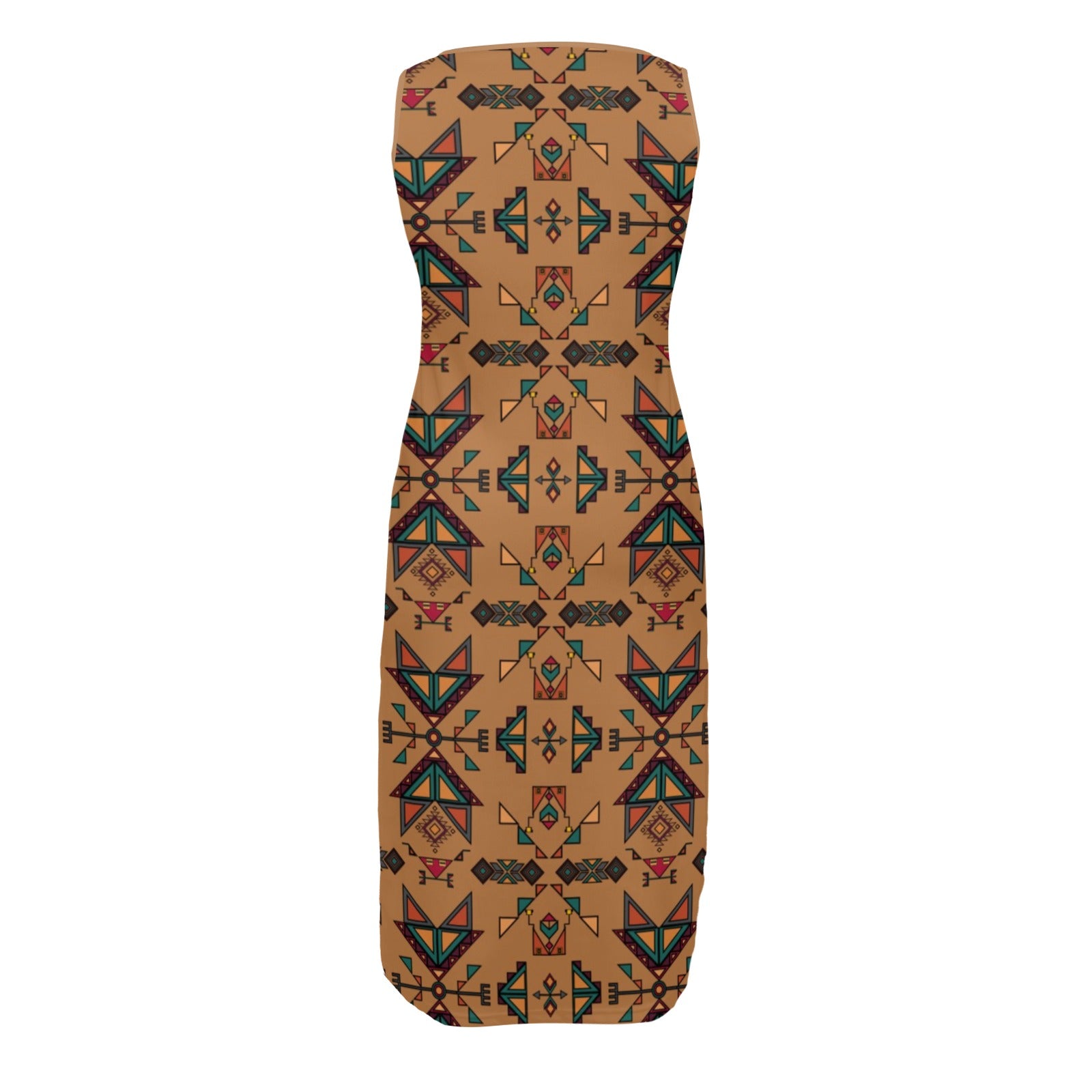 Arrow dawn Brown Phaedra Sleeveless Open Fork Long Dress