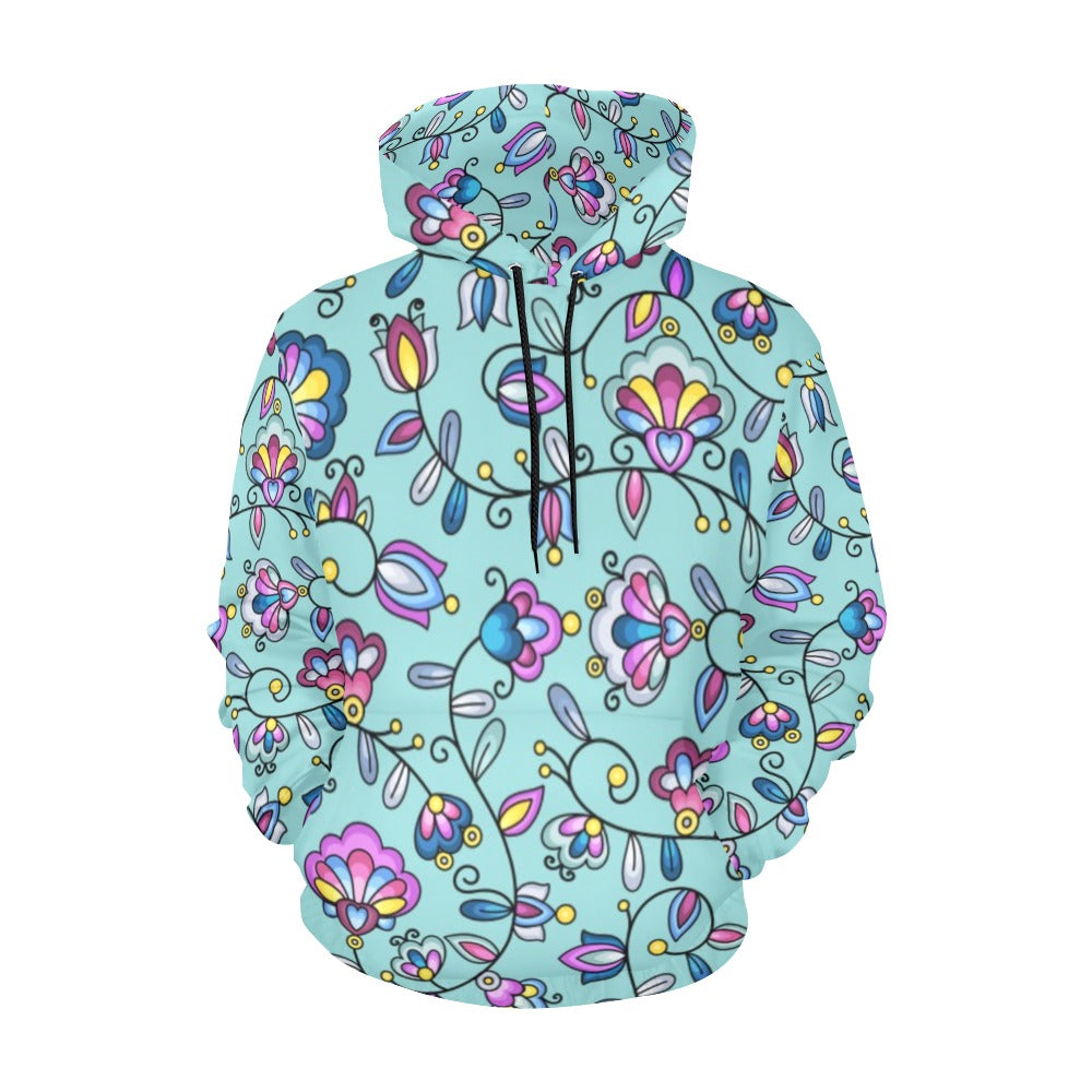 Autumn Bundle Blessing Turquoise Hoodie for Men (USA Size)
