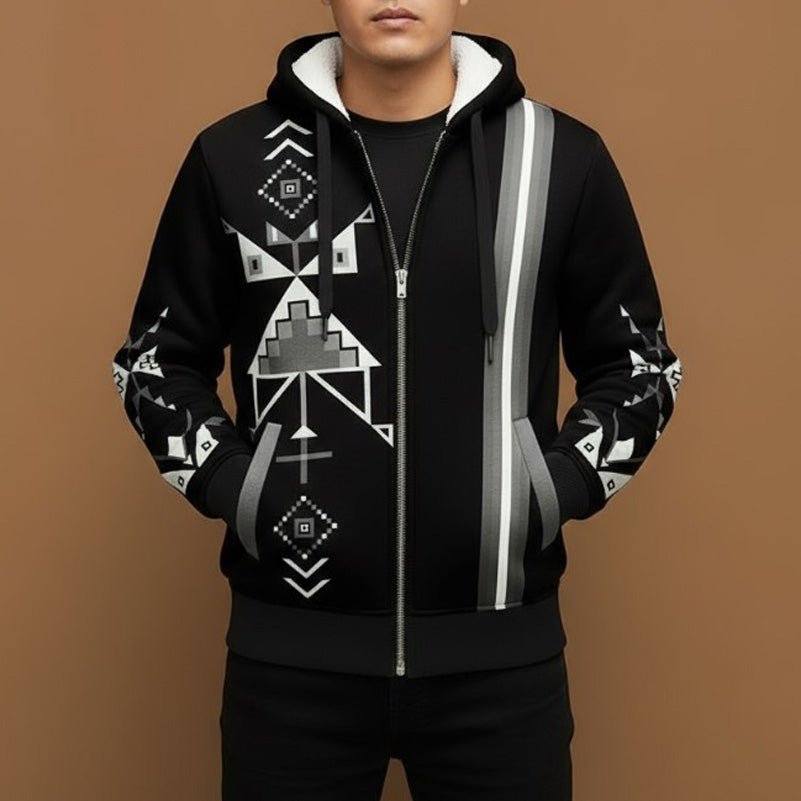 Owl Watcher Men's Sherpa Hoodie