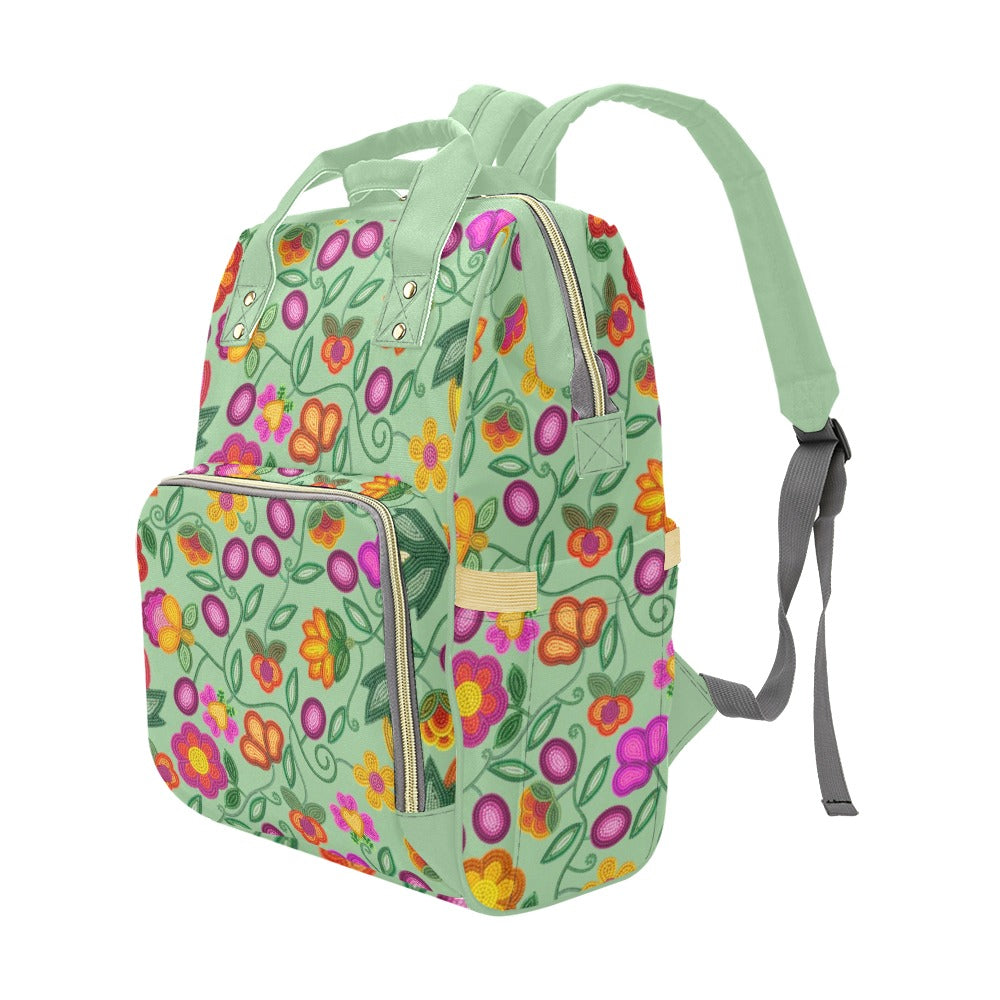 Boreal Bounty Green Multi-Function Diaper Backpack/Diaper Bag