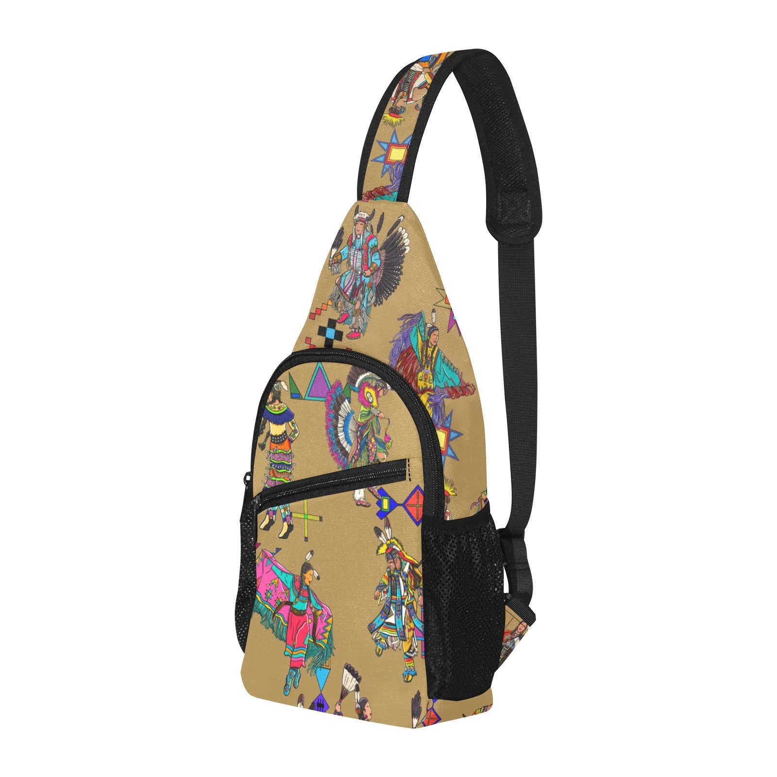 Grand Entry Dancers Earth Chest Bag