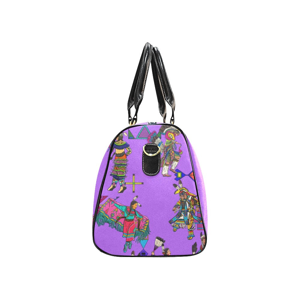 Grand Entry Dancers Purple Waterproof Travel Bag/Small