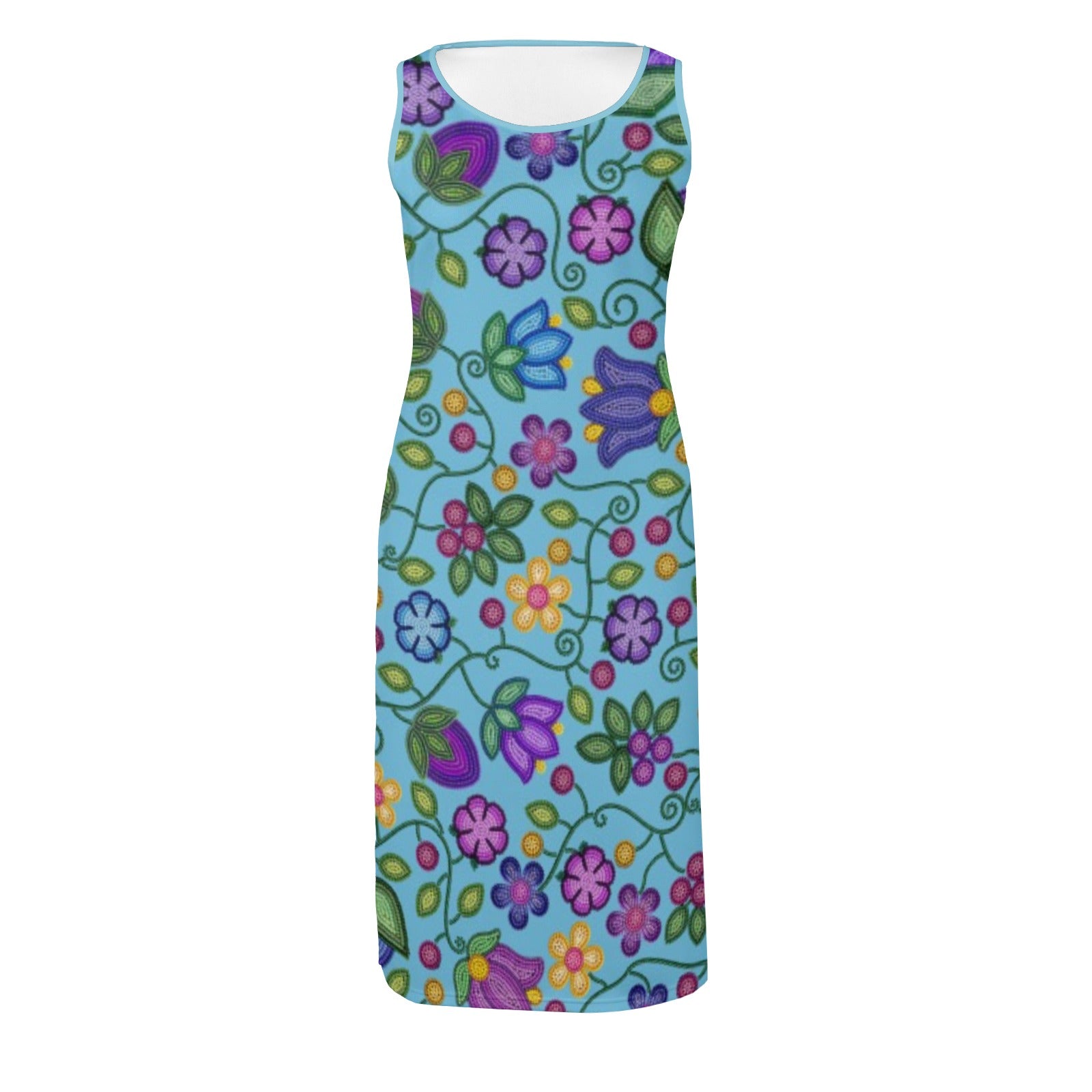 Bloom Uplift Sky Phaedra Sleeveless Open Fork Long Dress