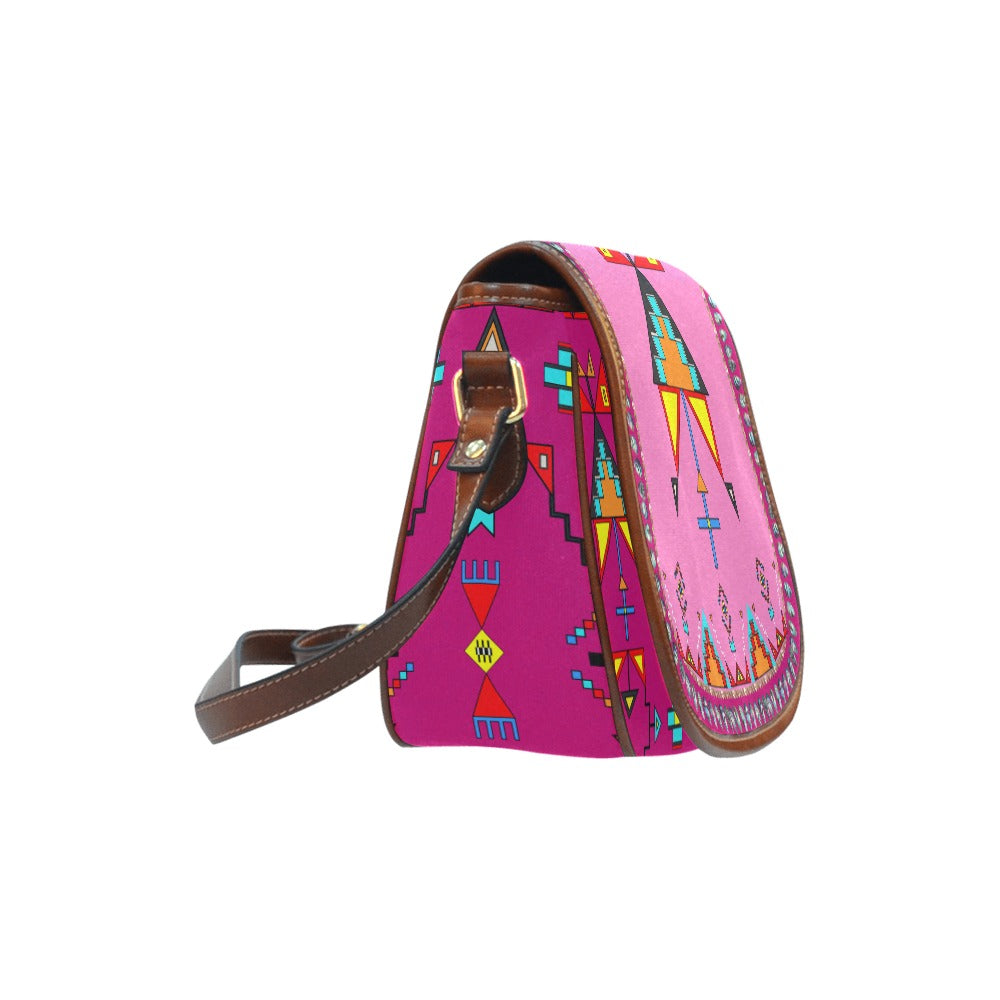 Sentinel of the Plains Pink Saddle Bag/Large