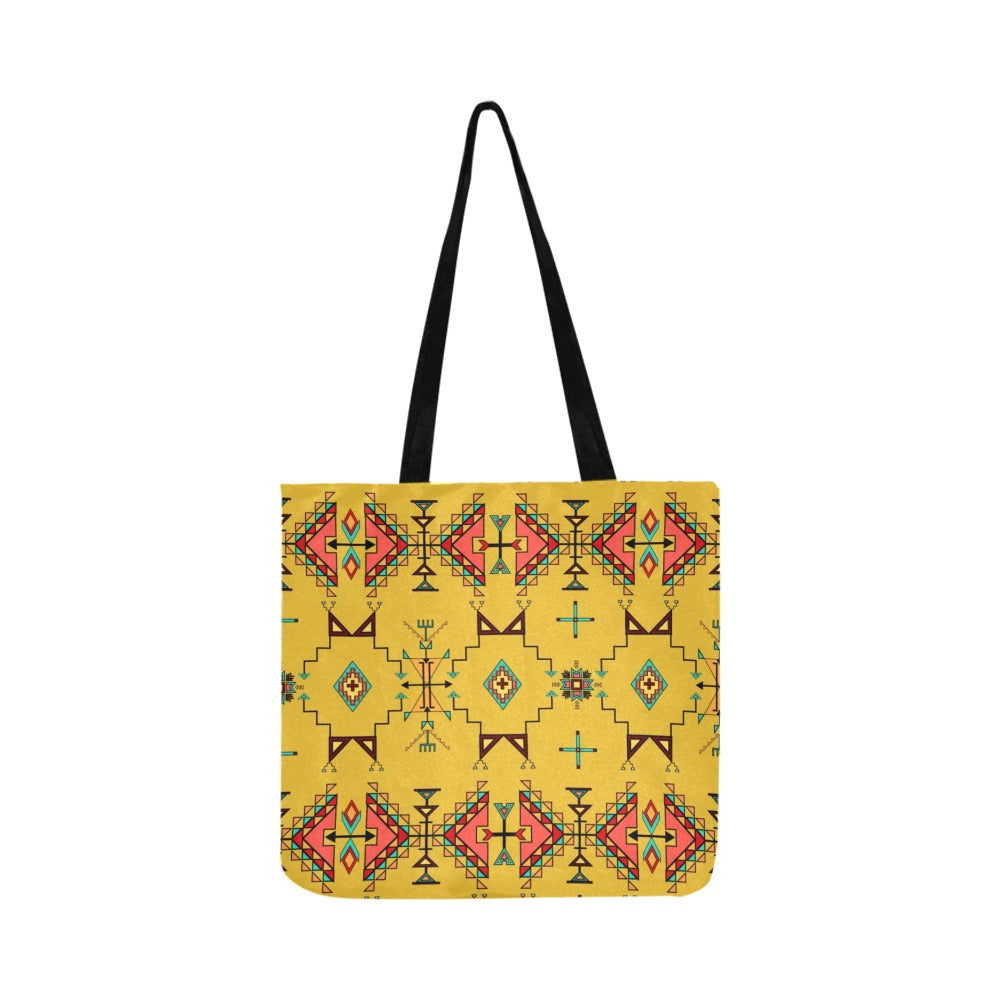 Thunder Flight Yellow Reusable Shopping Bag (Two sides)