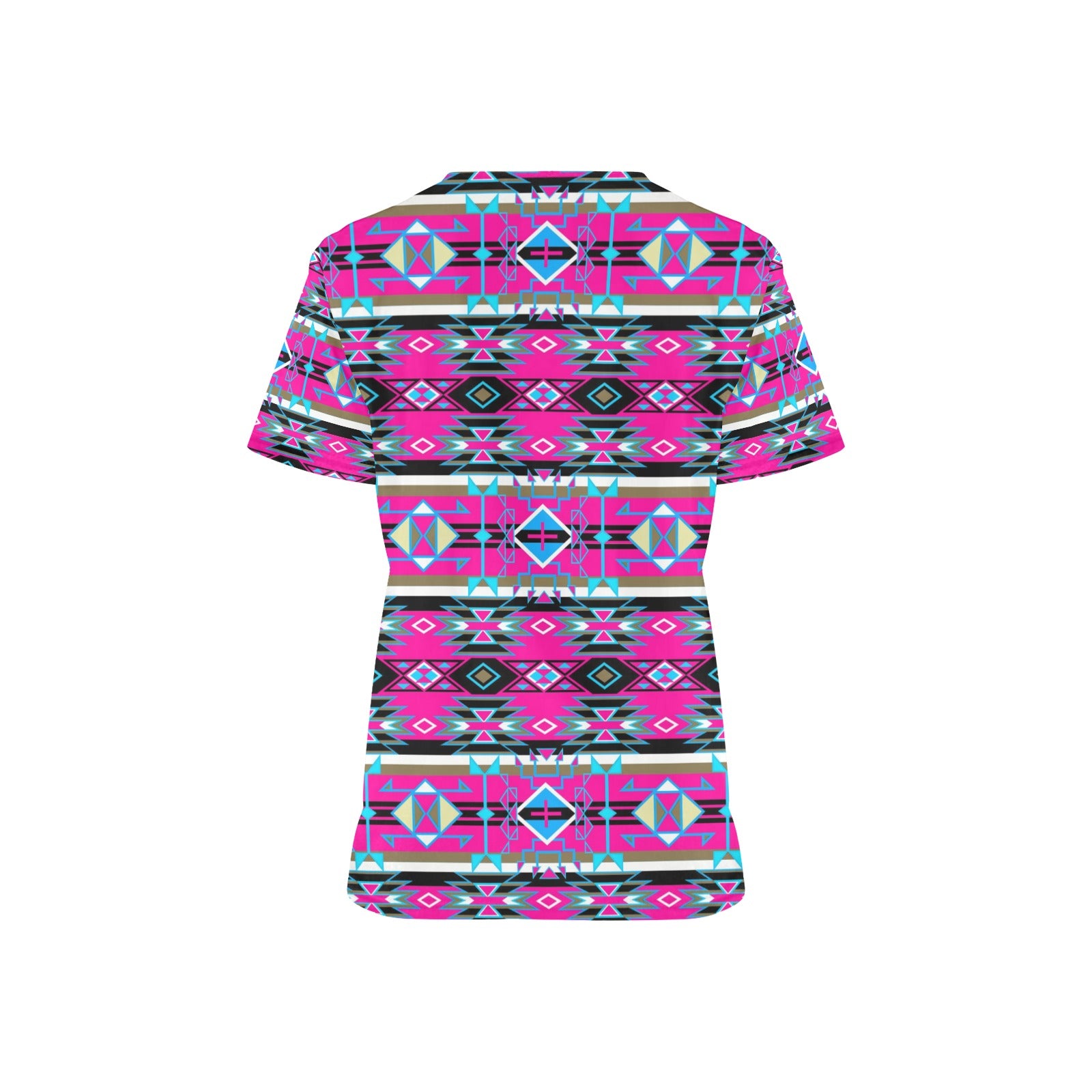 Force of Nature Sunset Storm Scrub Top