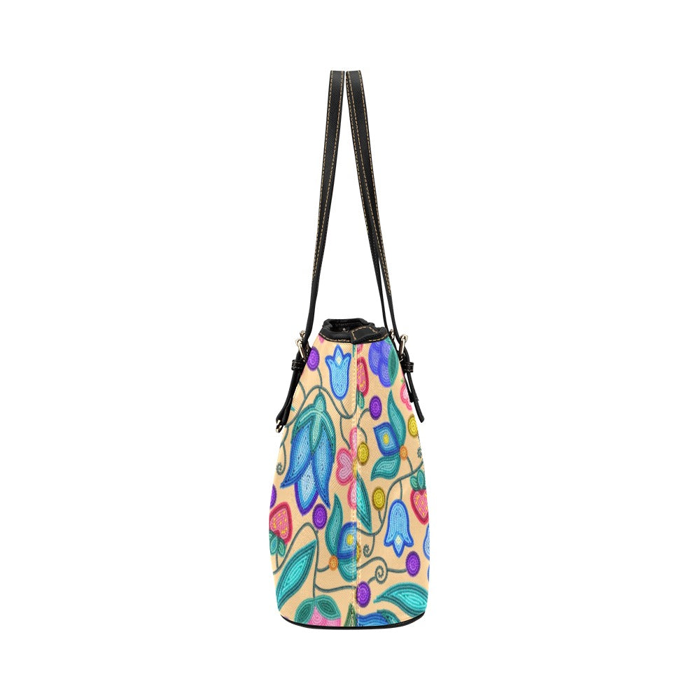 Sweet Offering Cream Leather Tote Bag/Large