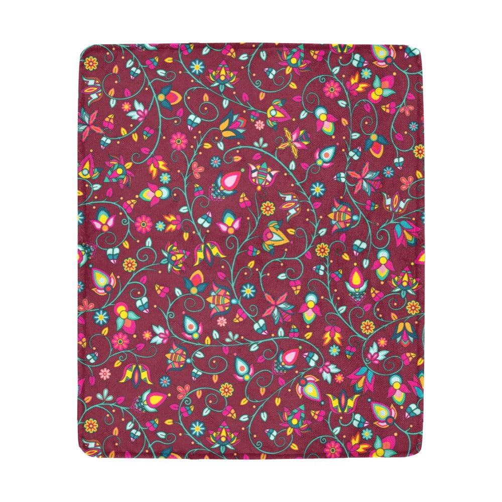 Thorny Path Cranberry Ultra-Soft Micro Fleece Blanket 50"x60"