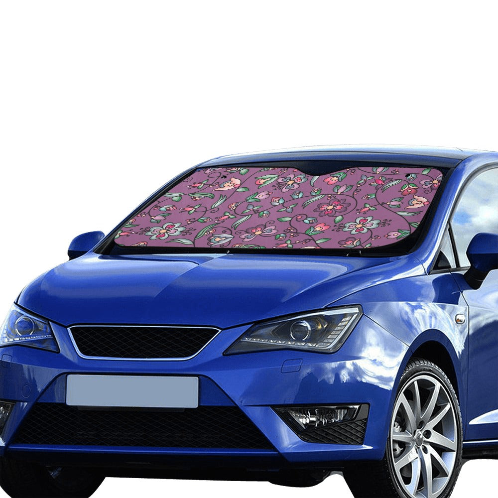 Amber Evening Garland Purple Car Sun Shade 55"x30"