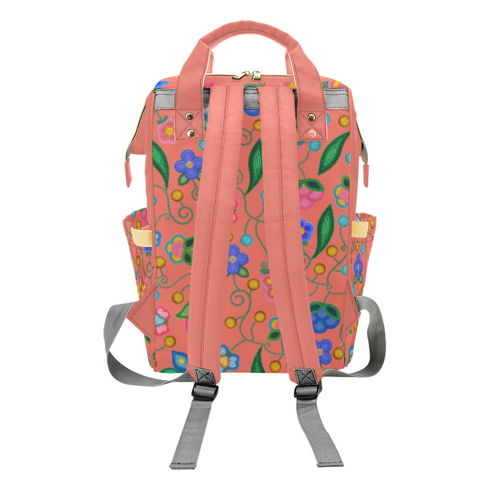 Skyberry Serenade Peach Multi-Function Diaper Backpack/Diaper Bag