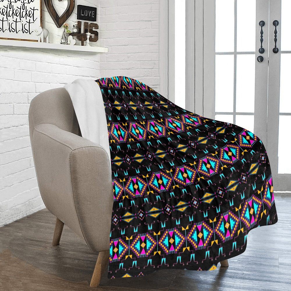 Rite of Passage Black Ultra-Soft Micro Fleece Blanket 50"x60"