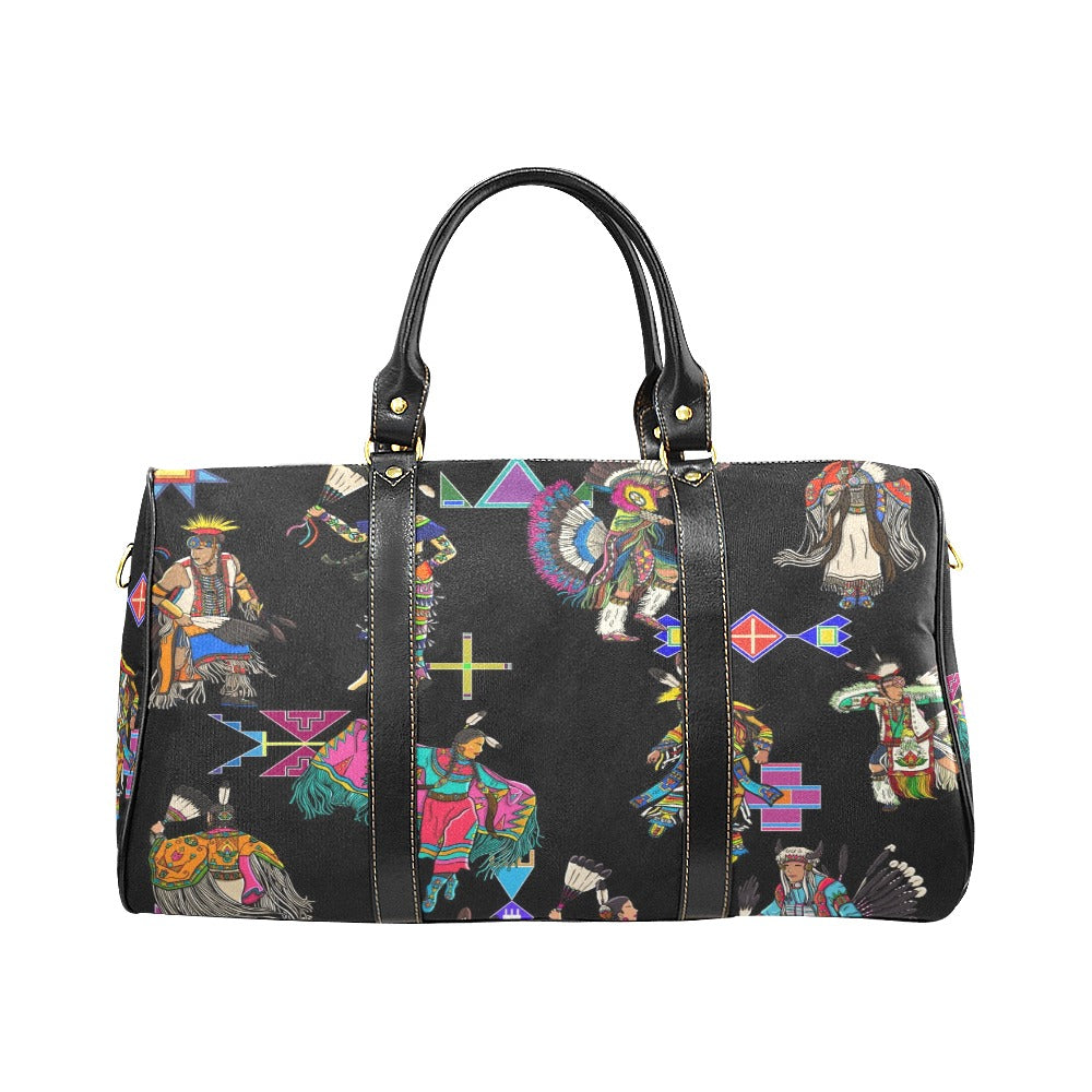 Grand Entry Dancers Black Waterproof Travel Bag/Small