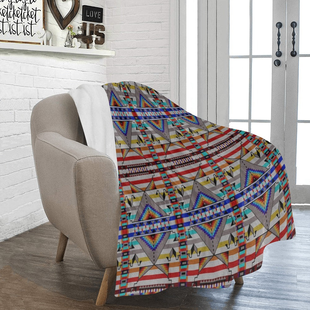 Medicine Blessing White Ultra-Soft Micro Fleece Blanket 50"x60"
