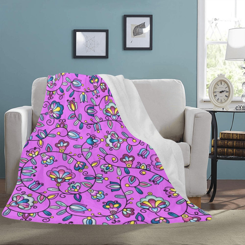 Autumn Bundle Blessing Purple Ultra-Soft Micro Fleece Blanket 60"x80"