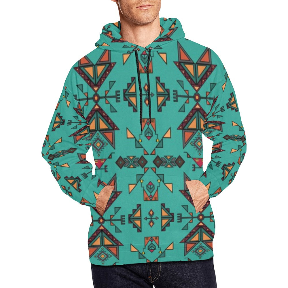 Arrow Dawn Turquoise Hoodie for Men (USA Size)