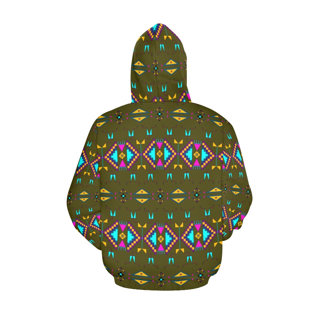 Rite of Passage Olive Hoodie for Women (USA Size)