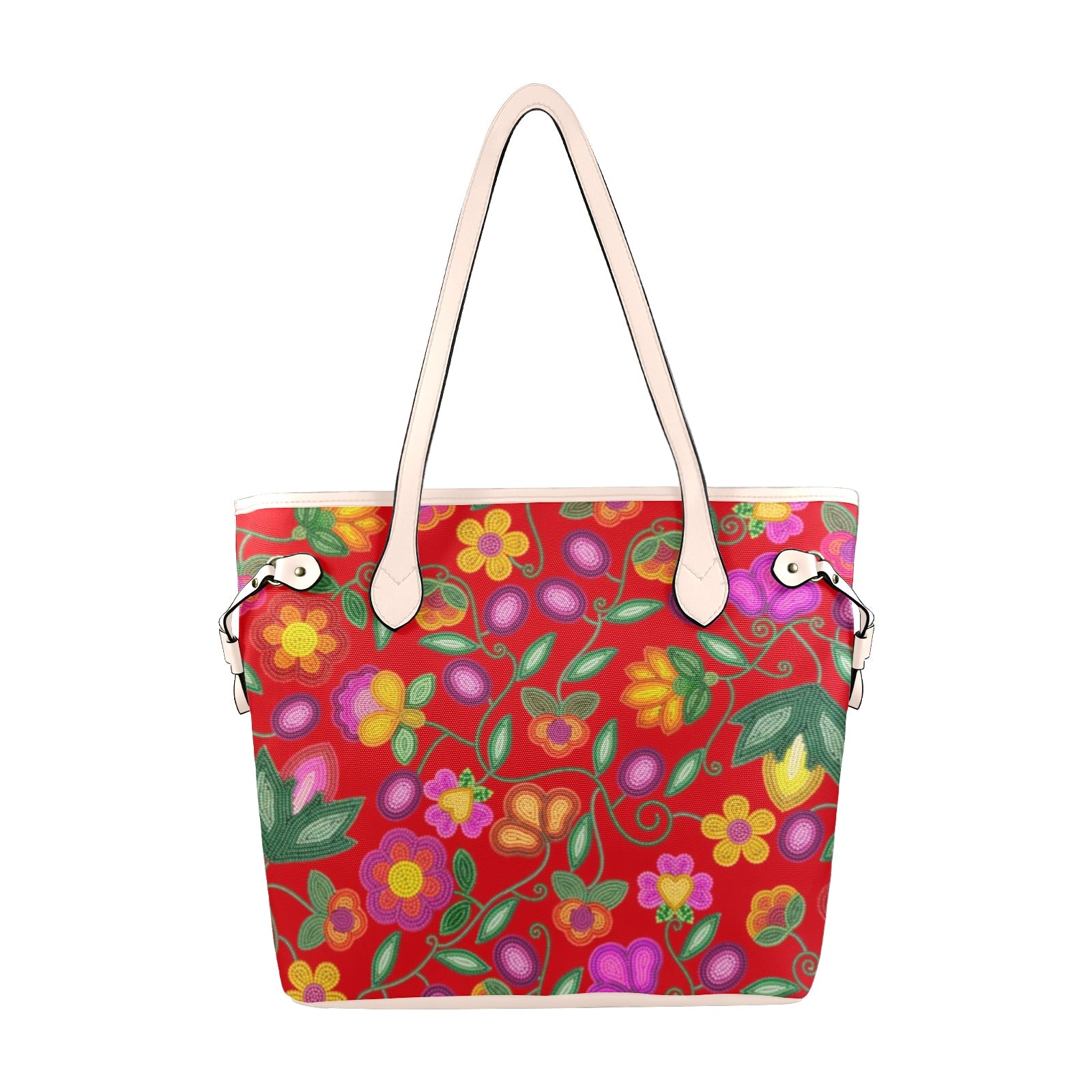 Boreal Bounty Red Clover Canvas Tote Bag