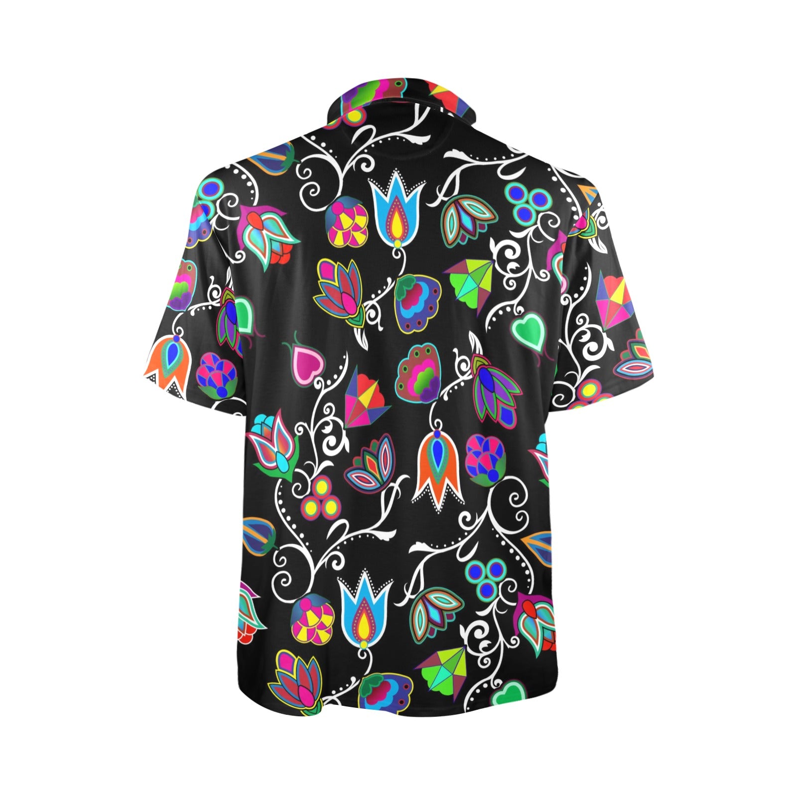 Indigenous Paisley Black Polo Shirt