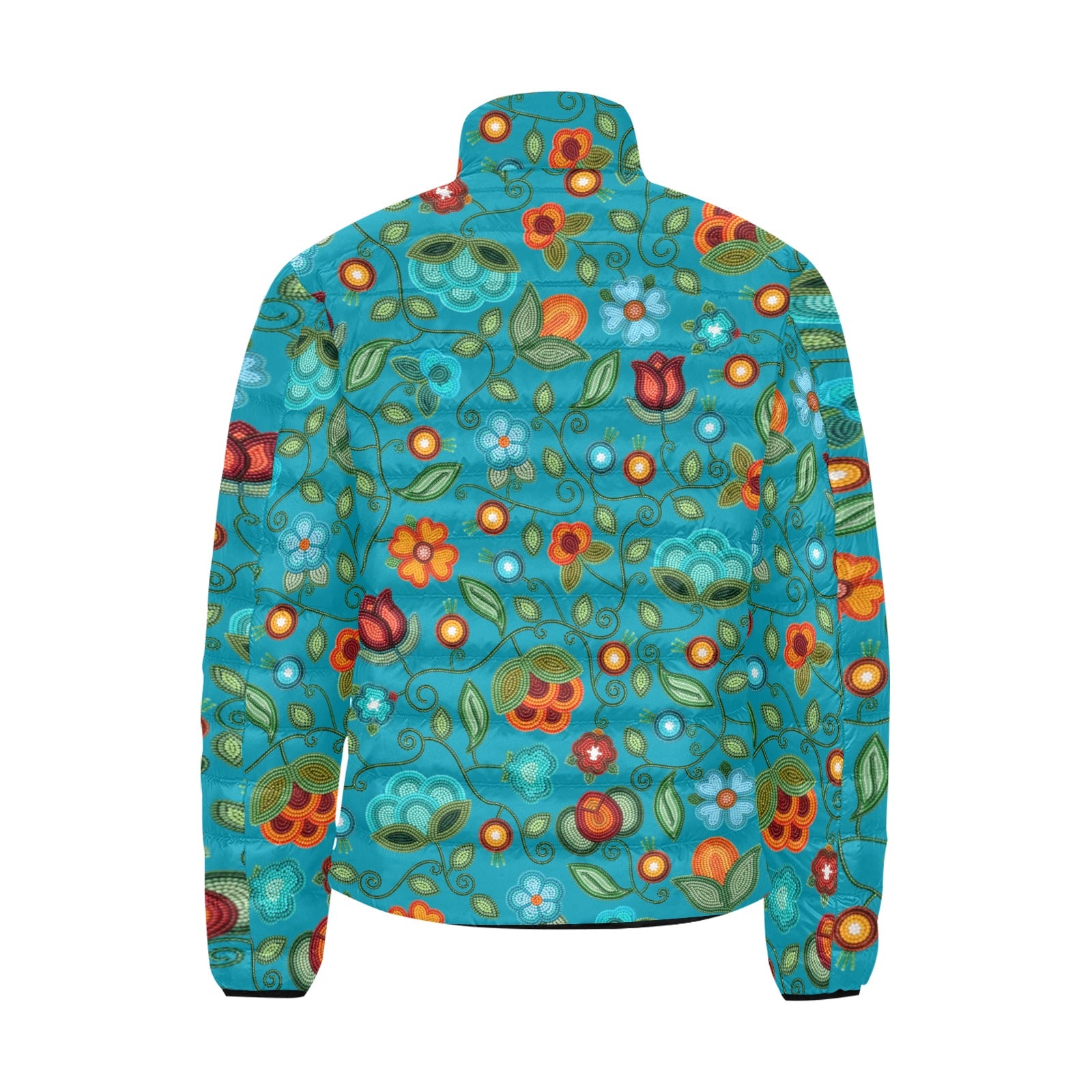 Prairie Fire Petals Ocean Men's Padded Jacket