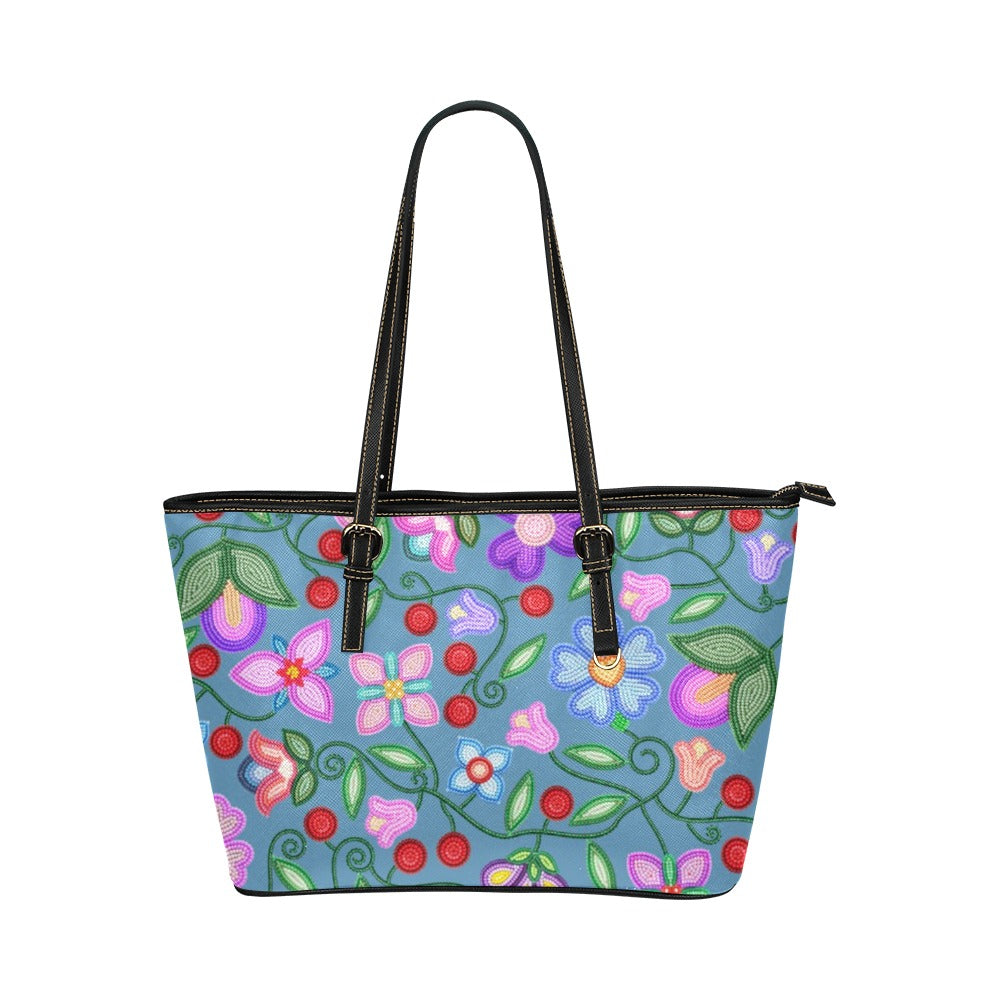 Petal Harmony River Leather Tote Bag/Large