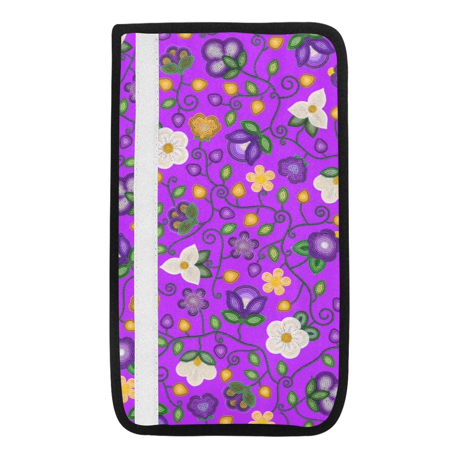 Midnight Moss Bloom Purple Car Seat Belt Cover 7''x12.6'' (Pack of 2)