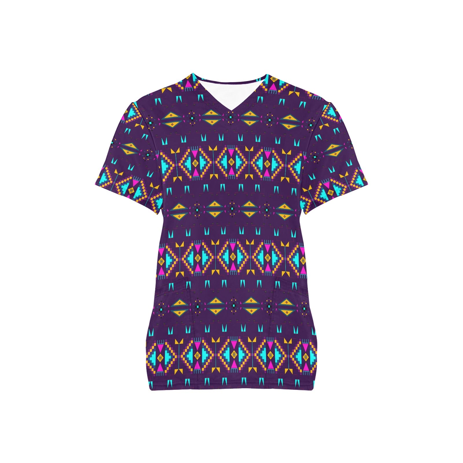 Rite of Passage Dark Purple Scrub Top