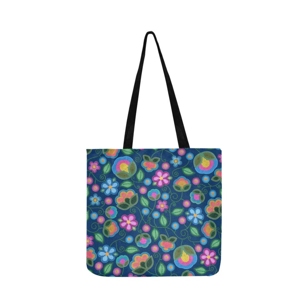 Turquoise Sunbeam Blue Reusable Shopping Bag (Two sides)