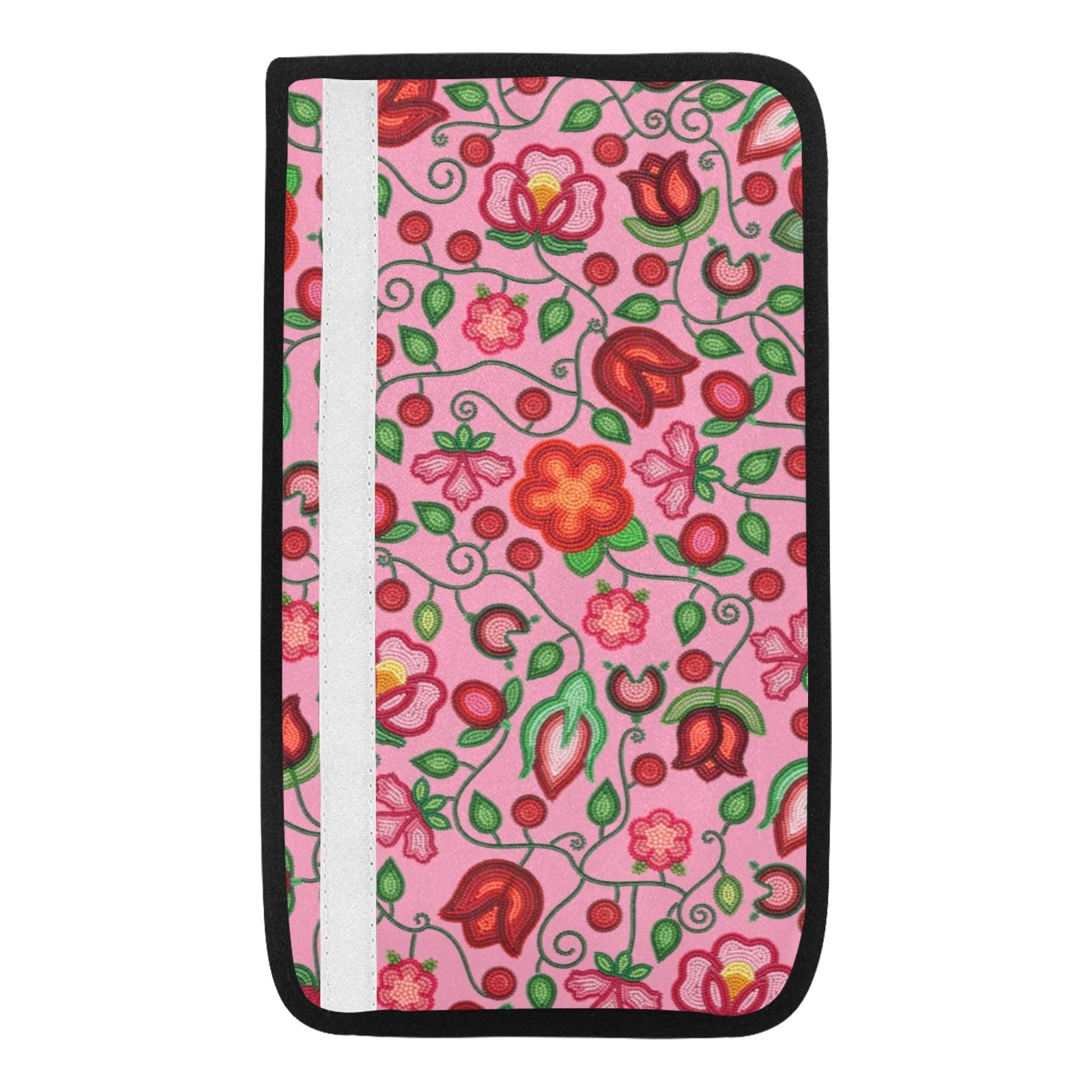 Rose Reverie Pink Car Seat Belt Cover 7''x12.6'' (Pack of 2)