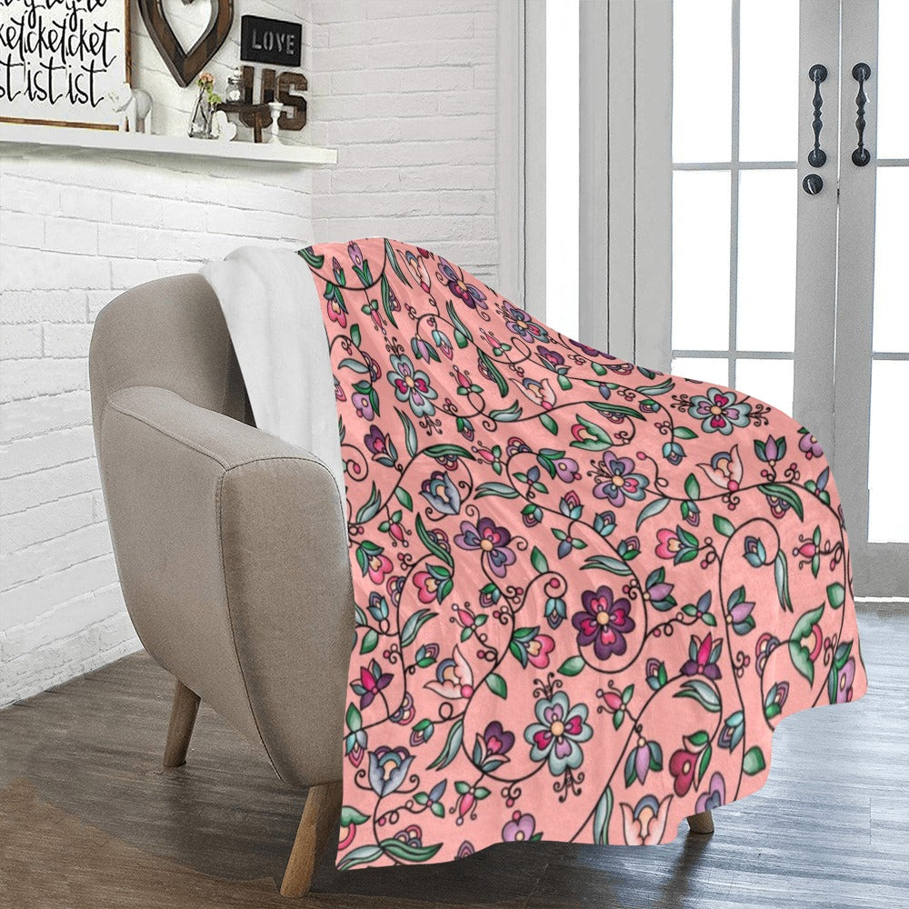 Amber Evening Garland Peach Ultra-Soft Micro Fleece Blanket 50"x60"