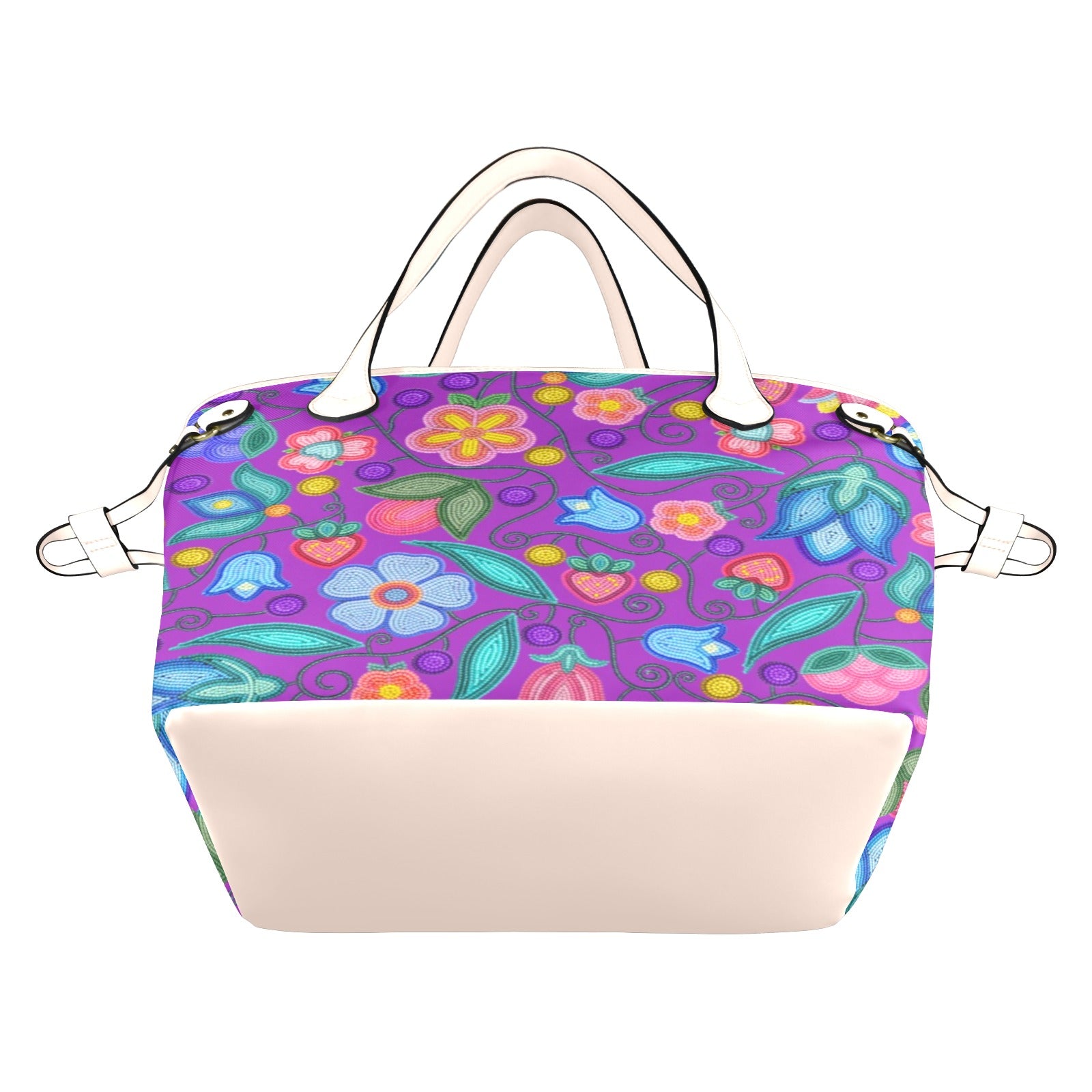 Sweet Offering Purple Clover Canvas Tote Bag