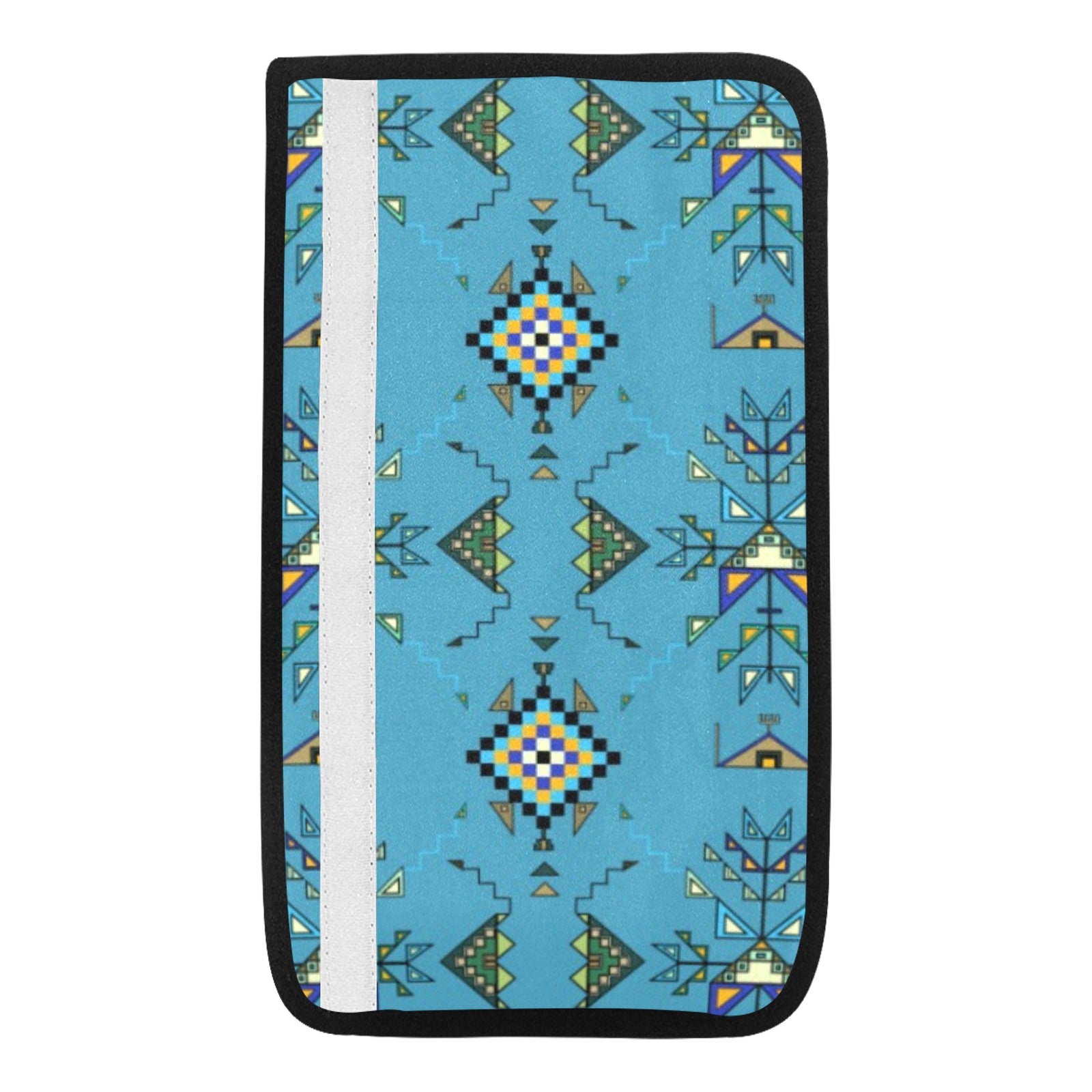 Bear Shield Blue Car Seat Belt Cover 7''x12.6'' (Pack of 2)