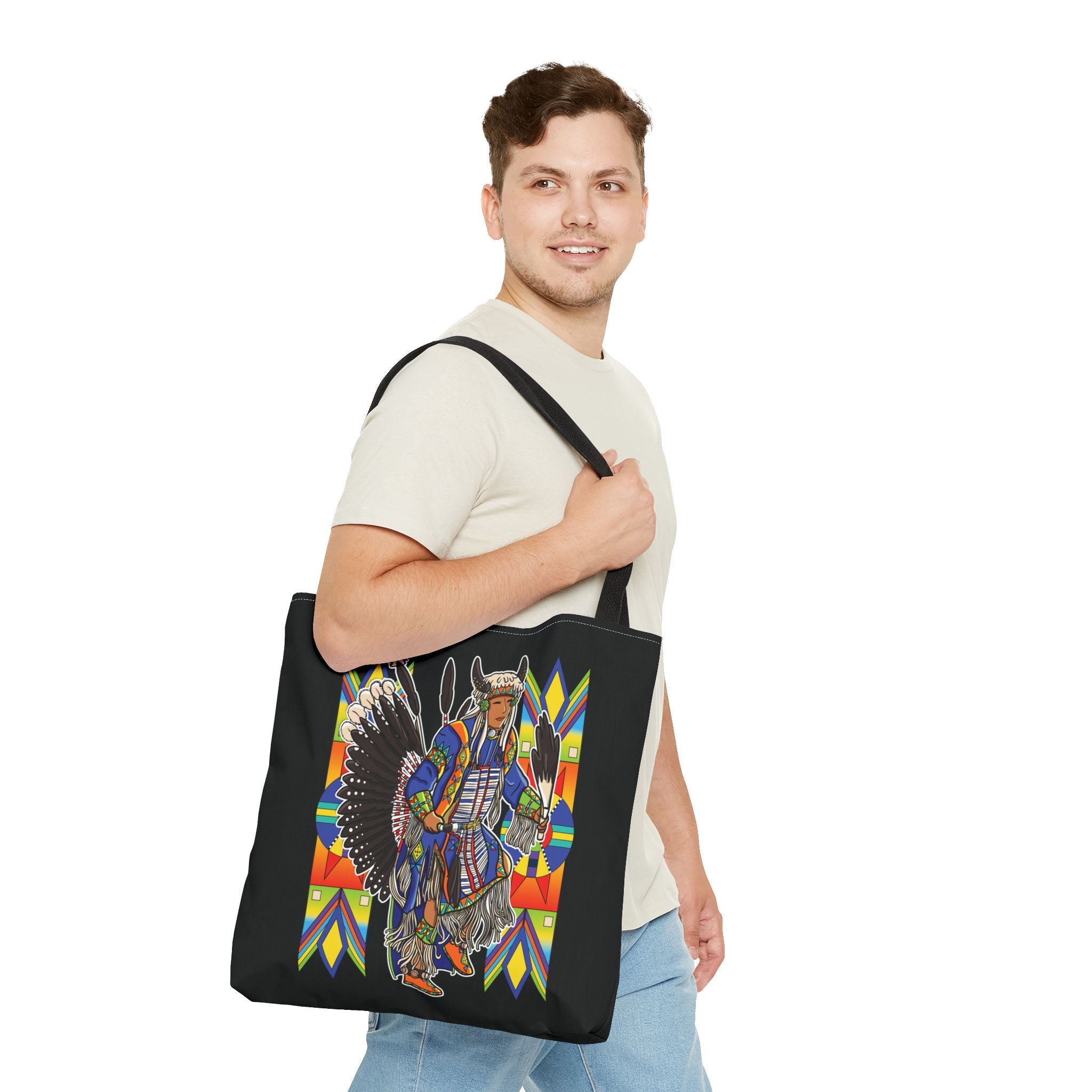 Traditional Powwow Man Dancer 1 Tote Bag