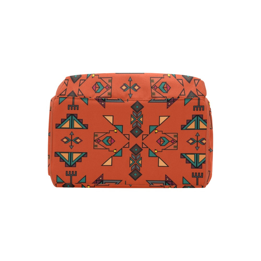 Arrow Dawn Orange Multi-Function Diaper Backpack/Diaper Bag