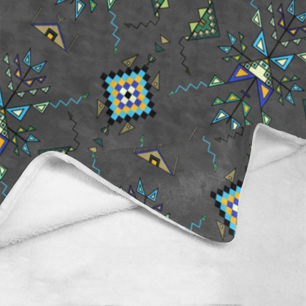 Bear Shield Gray Ultra-Soft Micro Fleece Blanket 40"x50"