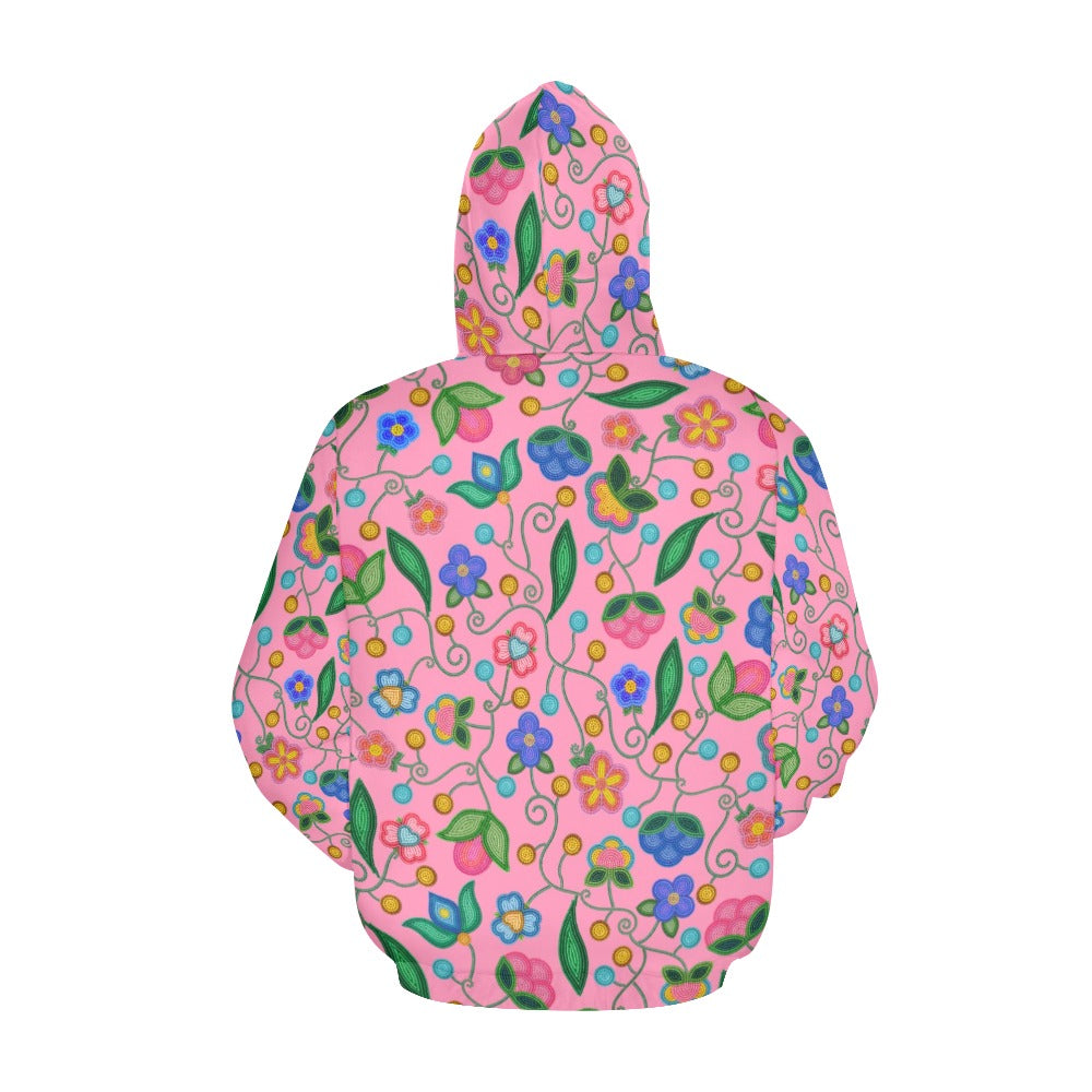 Skyberry Serenade Pink All Over Print Hoodie for Women (USA Size)